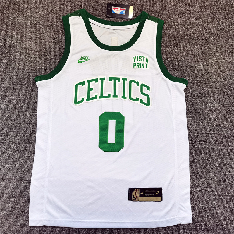 Men Boston Celtics #0 Tatum White Nike 2025 NBA Jersey